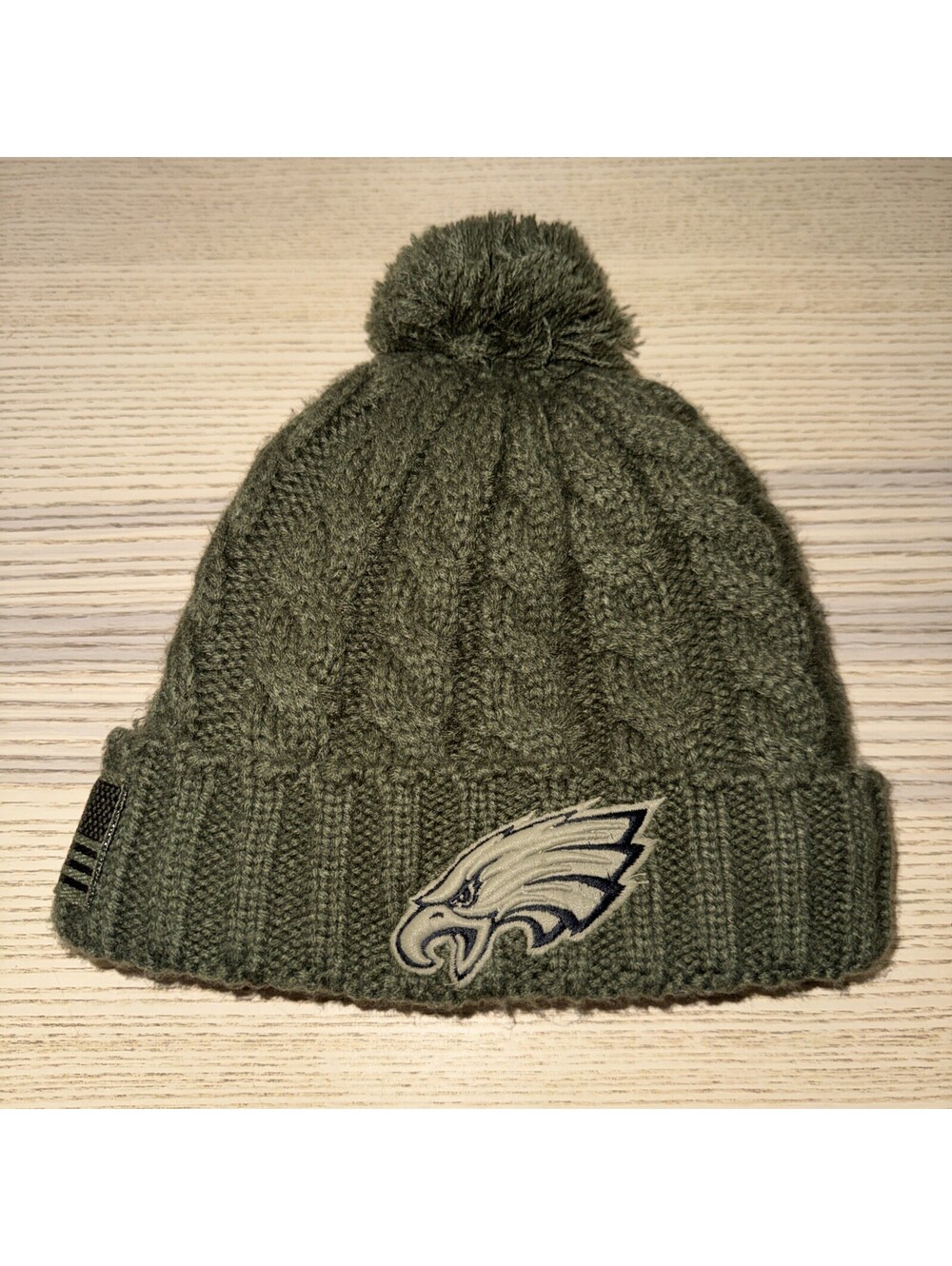 New Era Philadelphia Eagles Salute to Service Fleece Lined Knit Beanie Hat